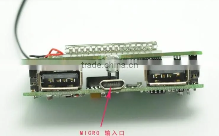 DIY mobile power supply module DC3v 5v to dc5v step up boost power supply module 2A with LED and LCD screen