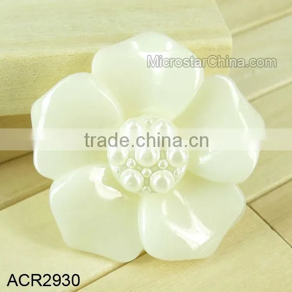 Hot Sell Heart Flower Sew Polyester Button