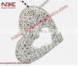 Hot sale animal design fashion costum 925 silver jewelry pendant, owl design silver cz pendant, wholesale silver925 jewelry