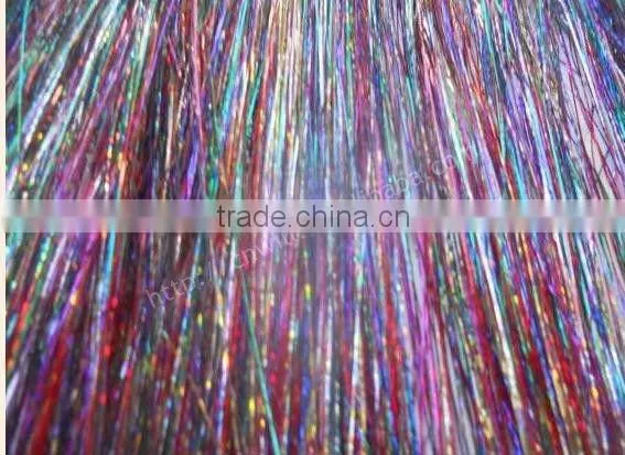 Hot Sale Sparkling Hair Tinsel Extensions Clip In Hair Extension
