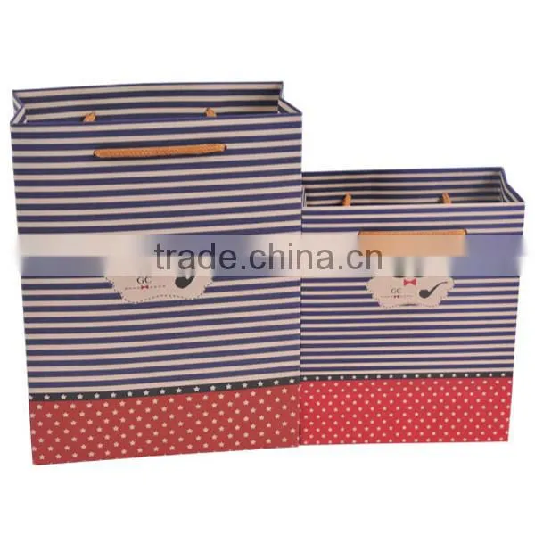 Cute Mustache Brown Paper Shopping Bag