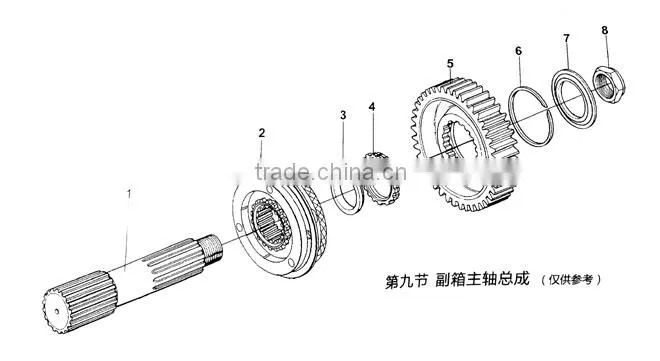 gasket, pay box spindle gasket, spindle gasket 14332 for FAST RT-11509C, 9JS135, 9JS119,9JS180 - spindle gasket