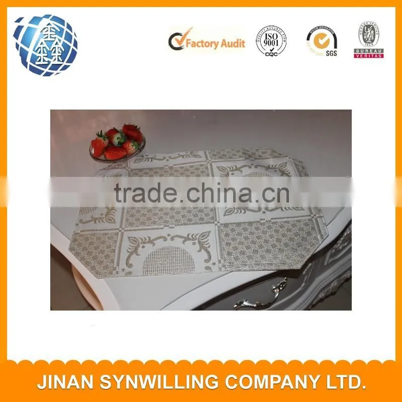 Jacquard design double layers mats and pats dining table mat