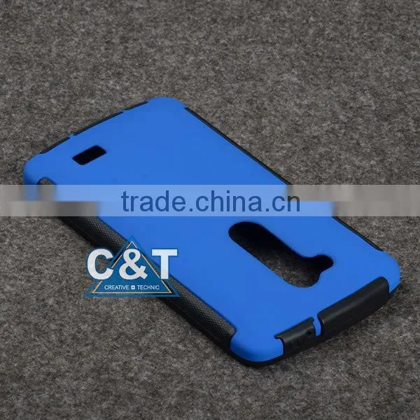 C&T Hot triangle printing 2 in 1 combo case For LG L FINO D290 / D295 phone