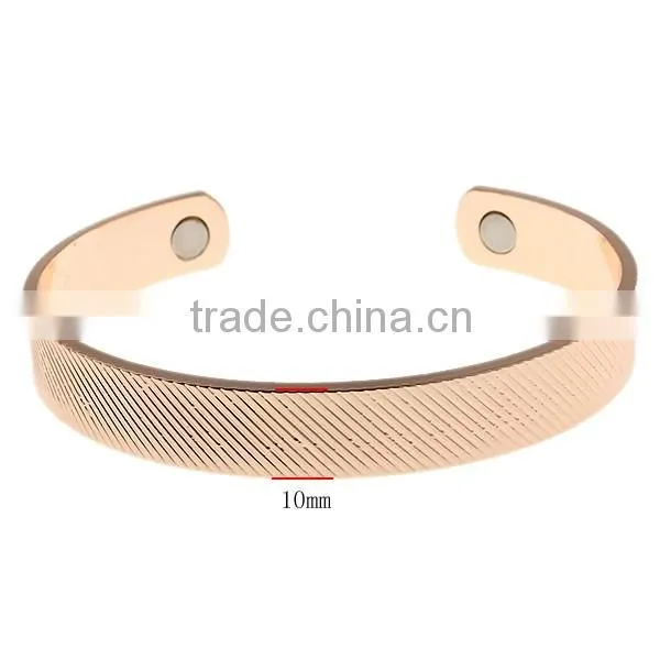 Wholesale fashion new design health jewelry cooper cuff bio magnetic bracelet bangles