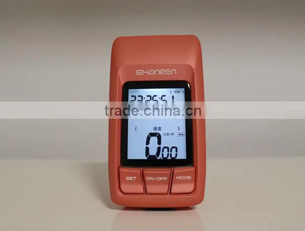 USB rechargeable Rainproof LCD Backlight Bike Odometer wireless bicycle led light