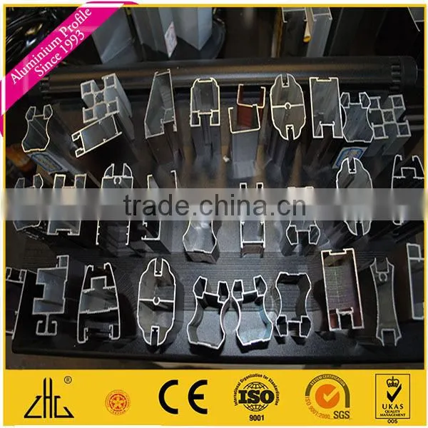 Wow!!!6063T6 powder coated aluminium profile extrusion to make door and window frame, u channel aluminium bottom frame for glass