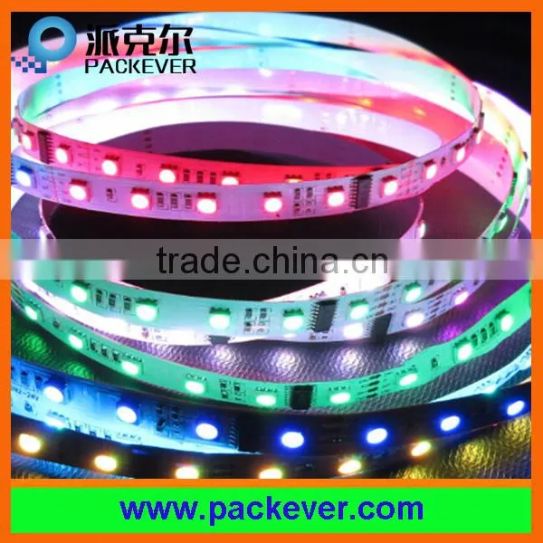 60 LEDs/m 10 pixels/m addressable RGB 24V DMX512 LED strip