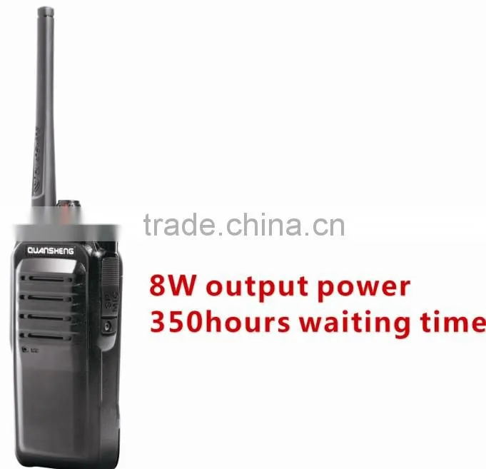 UHF 8W most powerful police walkie talkie QuanSheng TG-1680