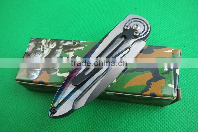 OEM best outdoor knife tactical folding knife survival tools mini pocket knife keychain UD401775