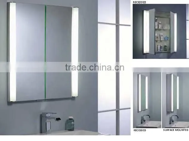 Design villa project mirror cabinet with led lighted