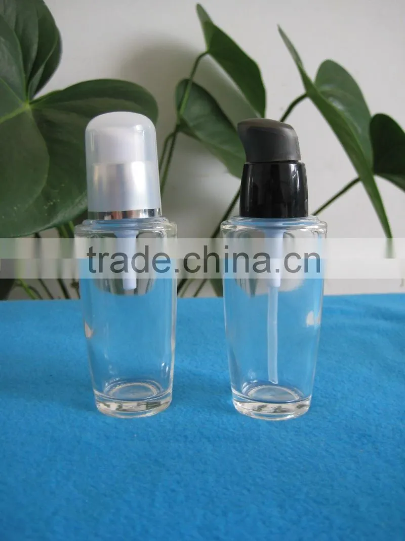 toiletry packing glass bottle with pump spray