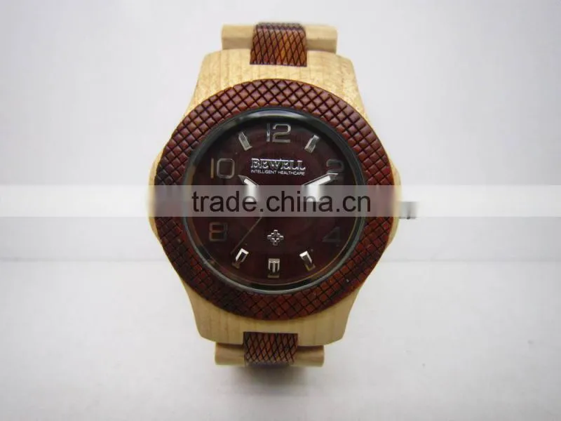 Natural Maple Wood and Red Rose sandal wood Watch For Man Wholesale Wood Watch hand craft gifts