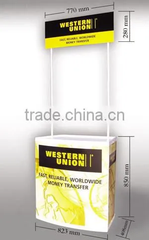 Portable plastic promotion table