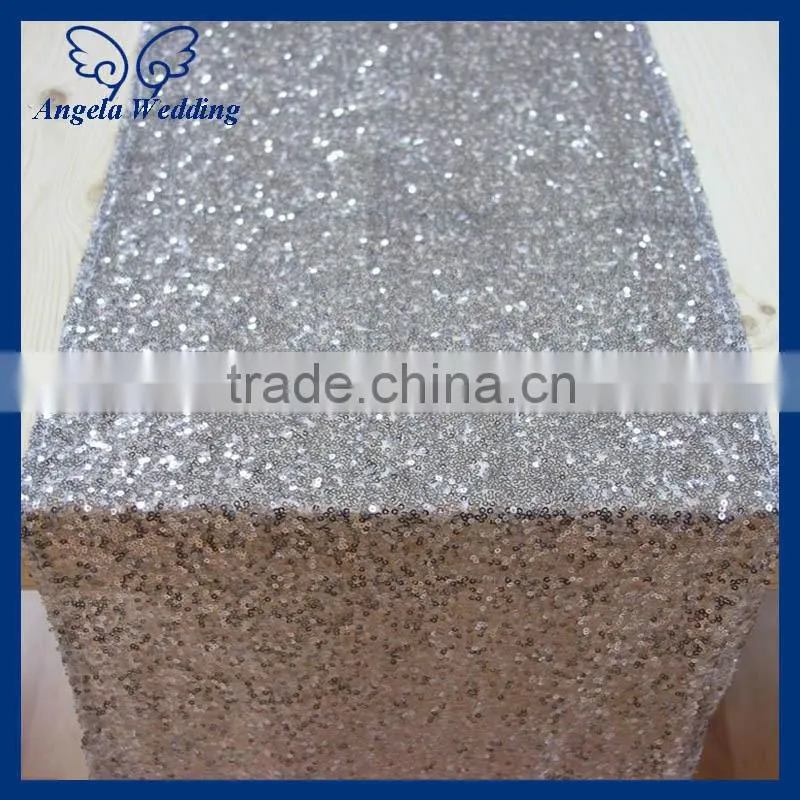 RU009P New tiny pink sequins table runner