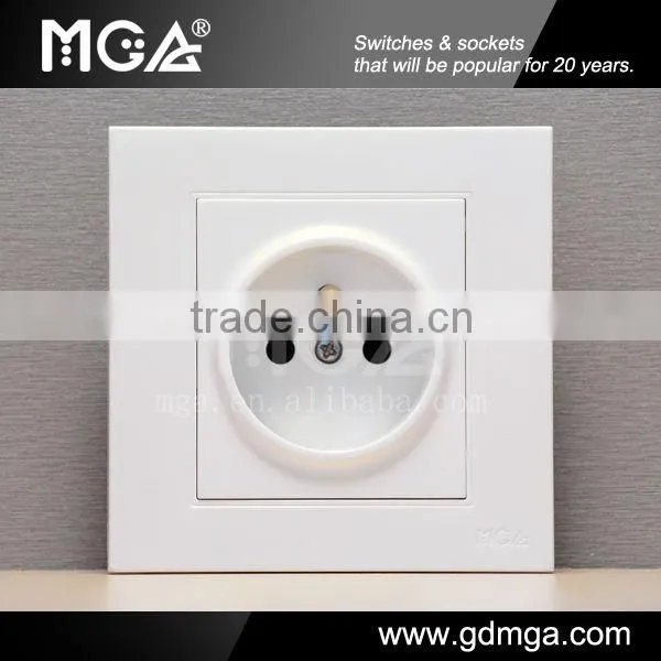 metal screen French type wall socket