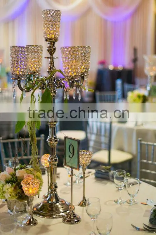 Elegant Artistic Crystal Candelabra