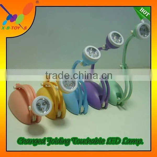 Smart Folding Lamp,Popular gift lamp,3-LED Changed & Folding Touchable Table LED Lamp.