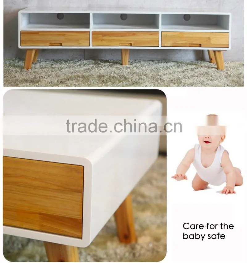 High gloss modern white MDF TV stand