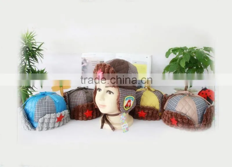 Advanced equipments made highly praised classical design baby girls winter cap