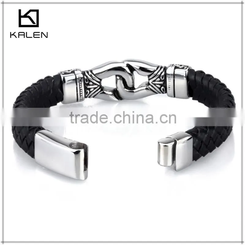 2014 newest handmade fashion blank leather bracelets