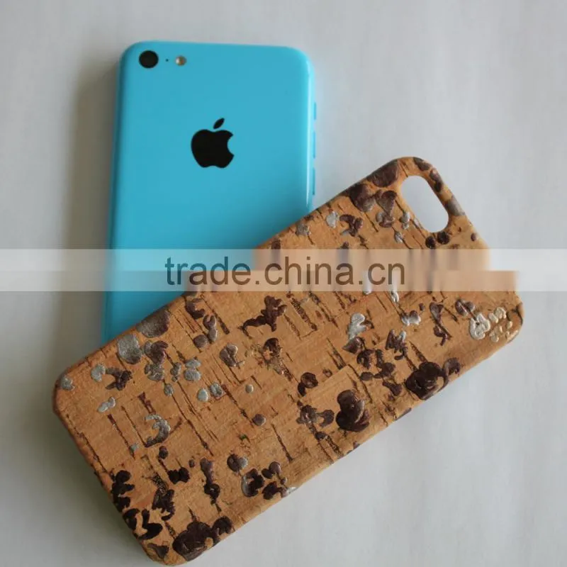 high-end design customized mobile phone cork leather cover case for apple iphone 5s 5 6 cell phone manufacturer