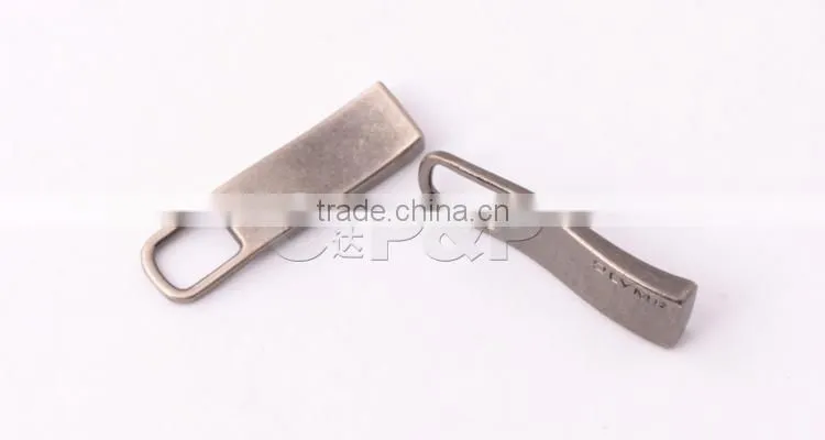 2016 new design polished metal zipper pulls for boots