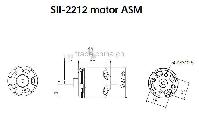 Scorpion SII-2212-1850KV (V2) Motor for Aeroplane