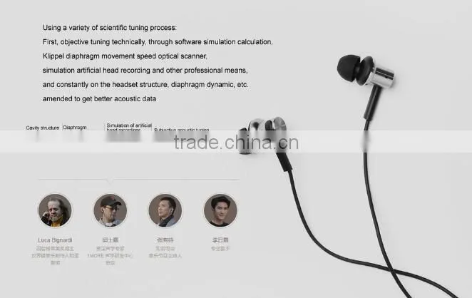 New 2015 Original Xiaomi Mi Hybrid Earphone, Mi In-Ear Headphones Pro, Xiaomi Mi multi-unit circle iron mixed Piston 4