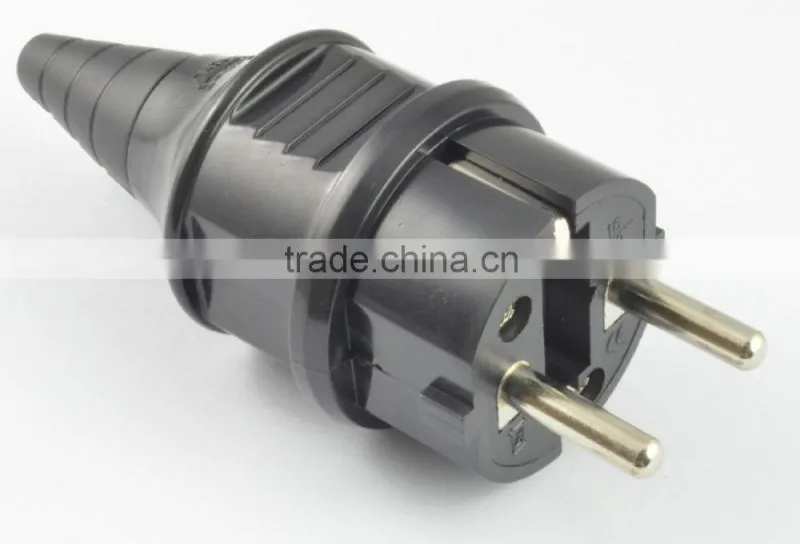 European Germany France socket adapter 16A waterproof schuko type adaptor