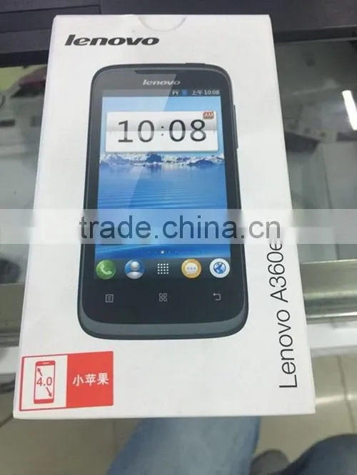 Original New Lenovo A360E Cell Phone Single core 1.0GHz Android 2.3 OS 256MB RAM Snapdragon MSM7627A Support CDMA 0.3MP Camera