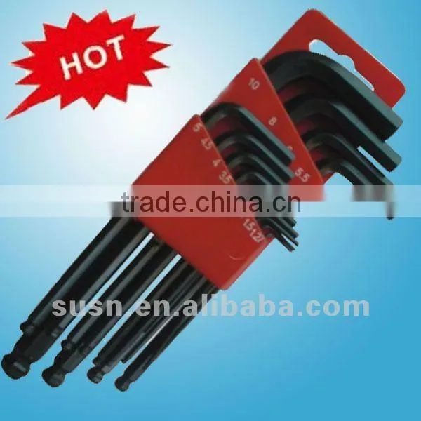 13 PCS Metric Black Plating Ball Point Hex Key Wrench Set