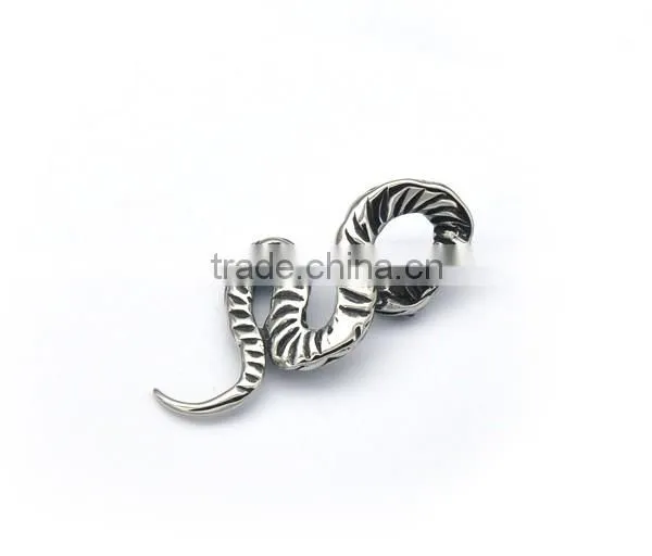 mens gothic snake pendant fancy titanium steel pendant punk style jewelry