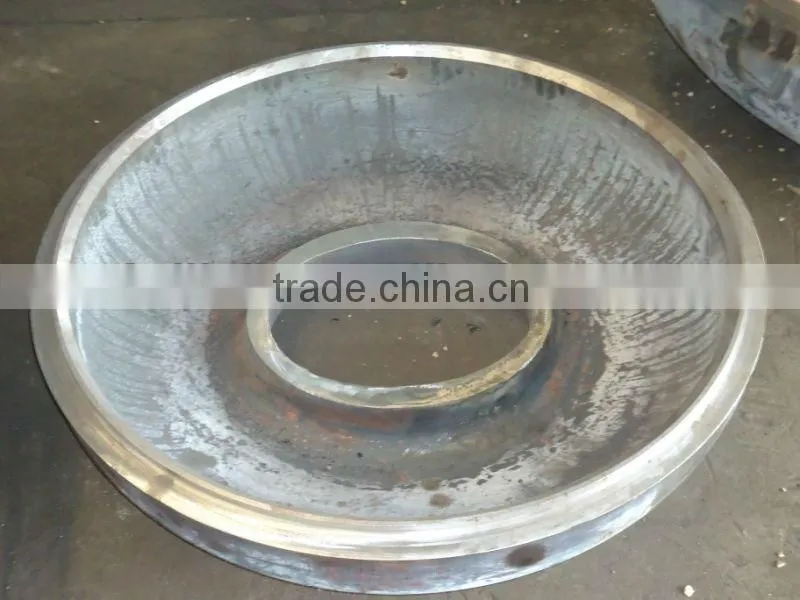 Flanged manhole punching dish head big steel dish cap