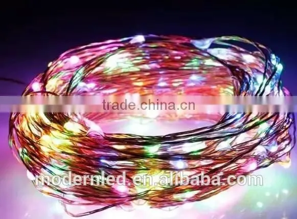 Hot Selling holiday decoration Outdoor 100 led christmas led copper string light