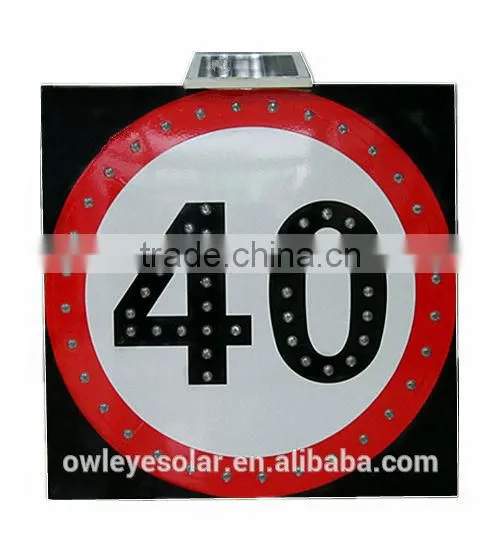 solar road work ahead signage, automatically lighting traffic signs for road construction