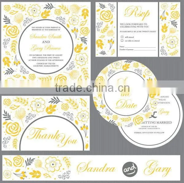 Special useful lucky wedding invitation card