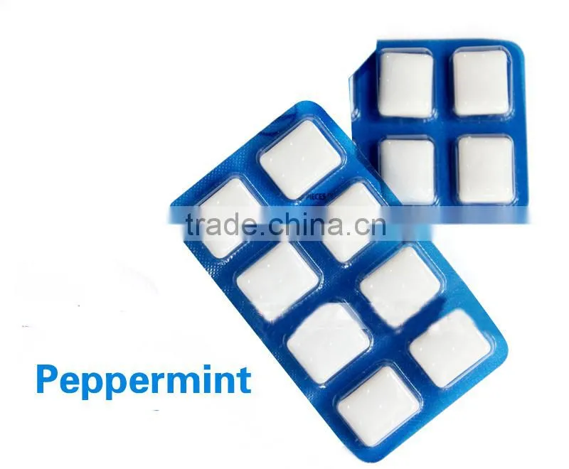 Dental care gum sugar free halal chewing gum with fluor