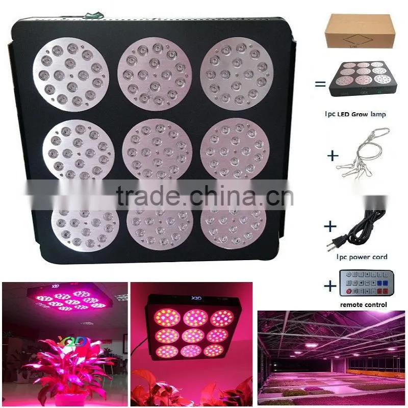 XQD 270W greenhouse 3w chip led grow light hydroponic grow lighting