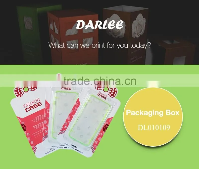 Unique design color printed custom logo luxury packaging for cell phone case