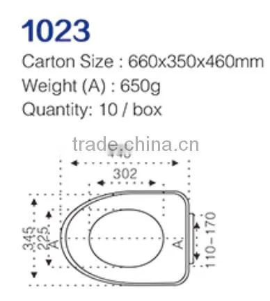 Cheapest Thin White Soft Closing Resuable Toilet Seat