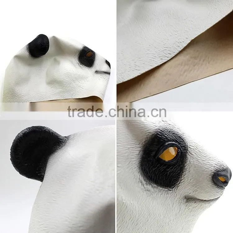 hot sale Masquerade magical full head adult size animal panda latex mask