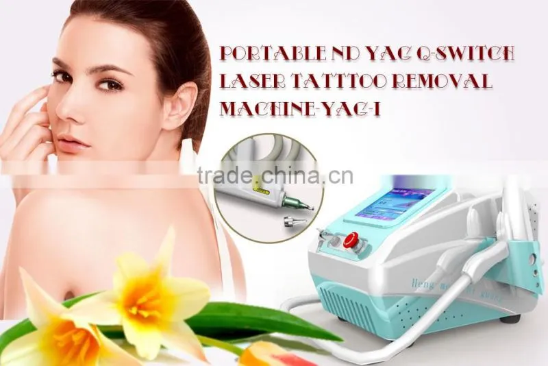 Portable tatoo removal Nd yag laser salon machine