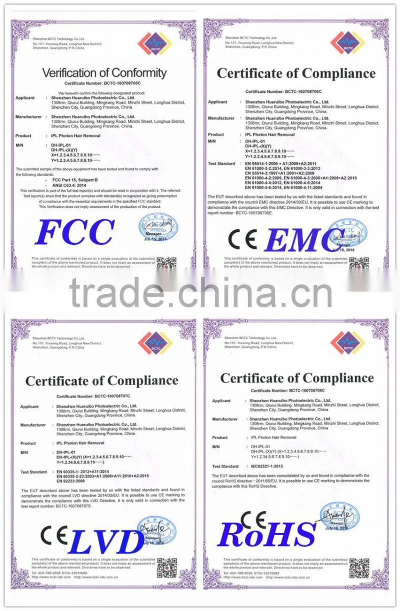 ipl Hair Reduction laser hair removal machine beauty equipments