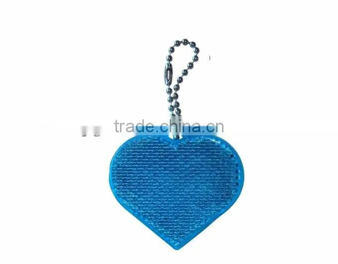 reflective ive personalized heart shaped custom soft pvc keychains