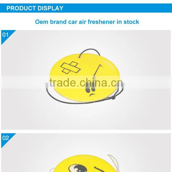 Aromatic paper car air freshener