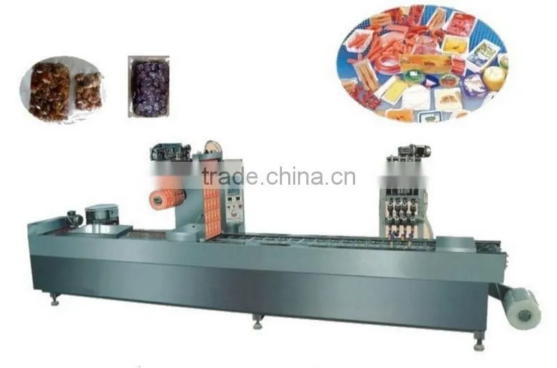 continuing vacuum stretch film packing machine bread stretch vacuum packing machine