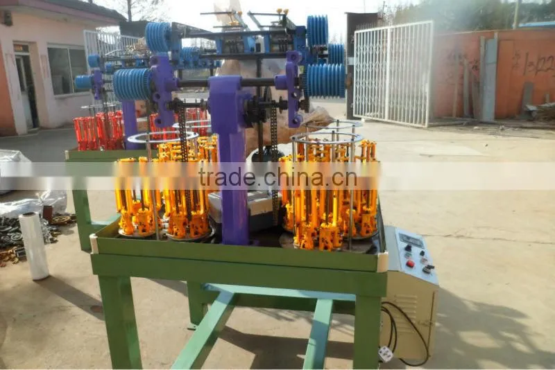16 spindle Cheap high speed round/flat rope braiding machine