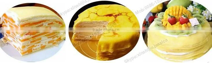 High efficiency automatic mango mille crepe making machine