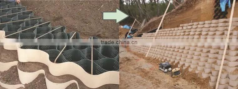 HDPE Cellular Confinement System Geocell Price for Pavement Shoulder